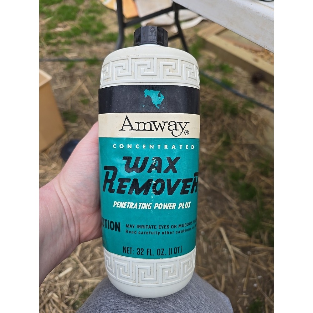 Amway Floor Wax Remover Concentrate 32 Fl Oz Bottle NOS 1969 Removes Floor Wax